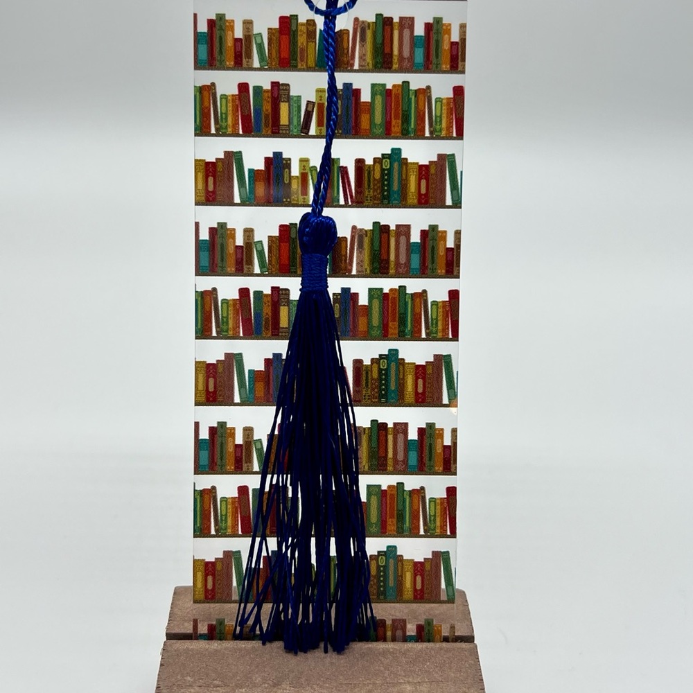 Colorful Bookshelf Bookmark with Tassel - Great for Teacher Appreciation